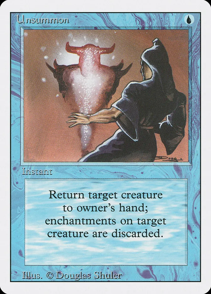 1994 Revised Edition Unsummon common #87 common card image