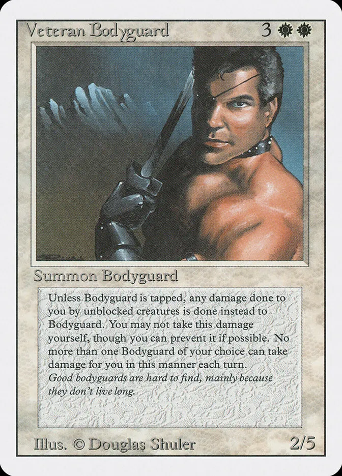 1994 Revised Edition Veteran Bodyguard rare #42 rare card image