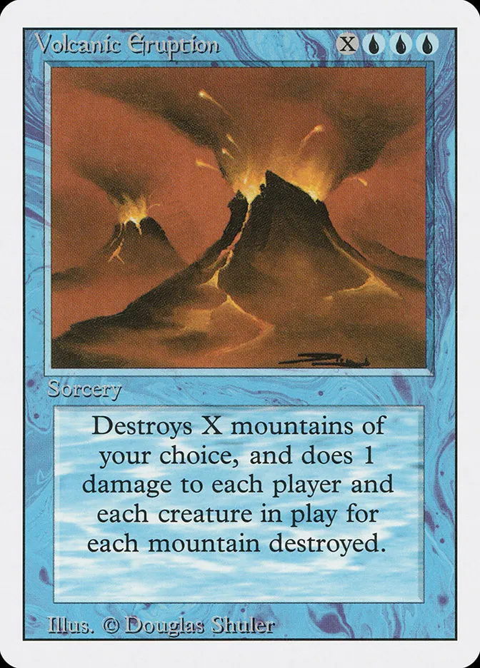 1994 Revised Edition Volcanic Eruption rare #89 rare card image