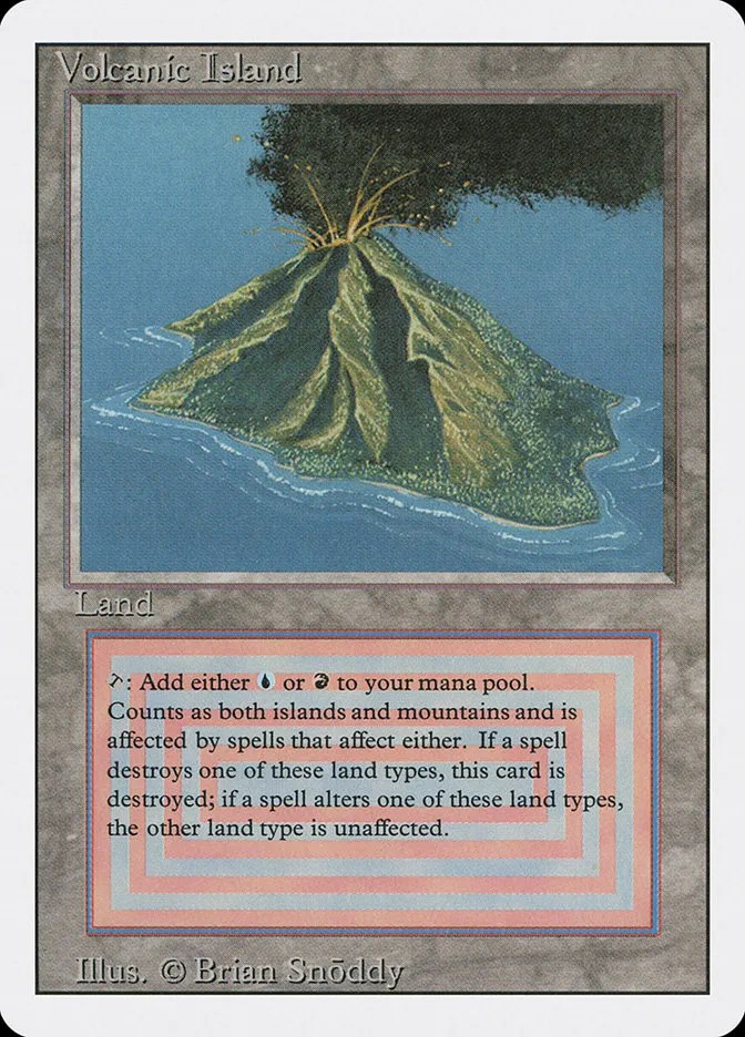 1994 Revised Edition Volcanic Island #291 rare card image