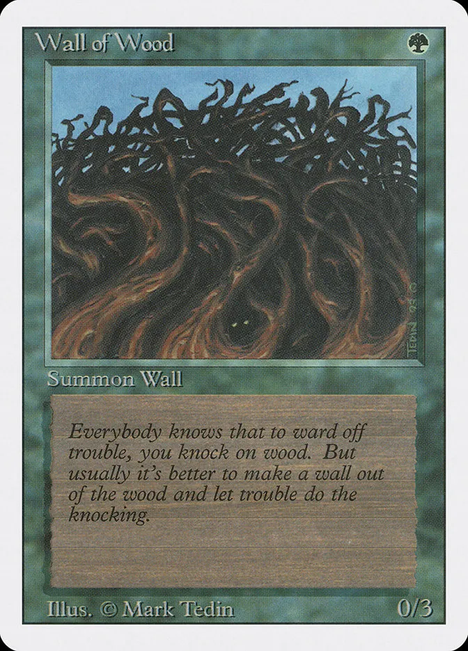 1994 Revised Edition Wall of Wood common #226 common card image