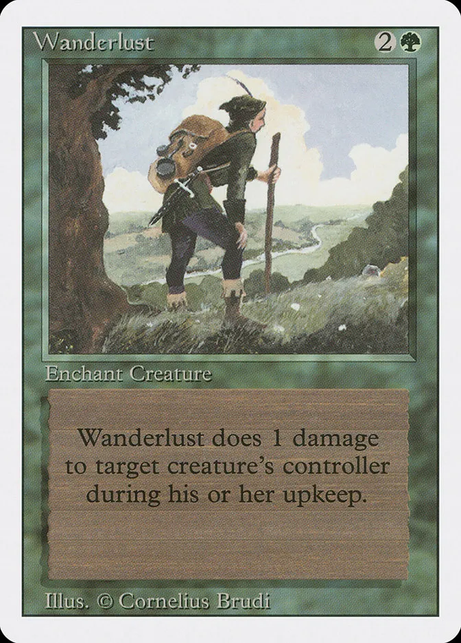 1994 Revised Edition Wanderlust uncommon #227 uncommon card image