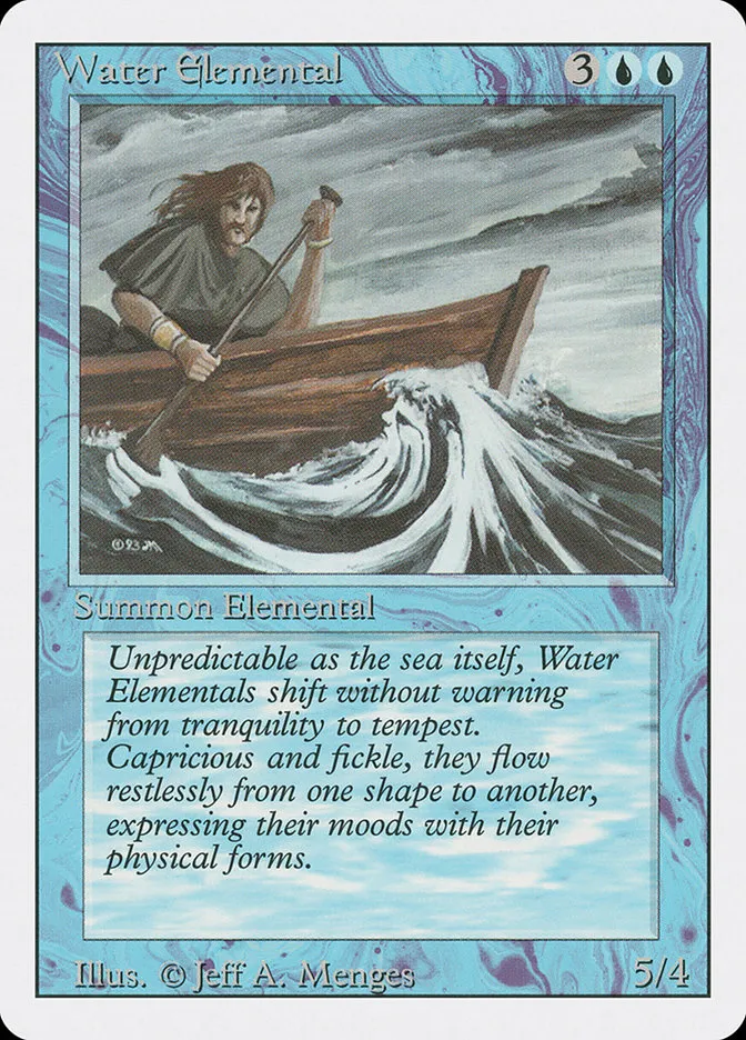 1994 Revised Edition Water Elemental uncommon #92 uncommon card image
