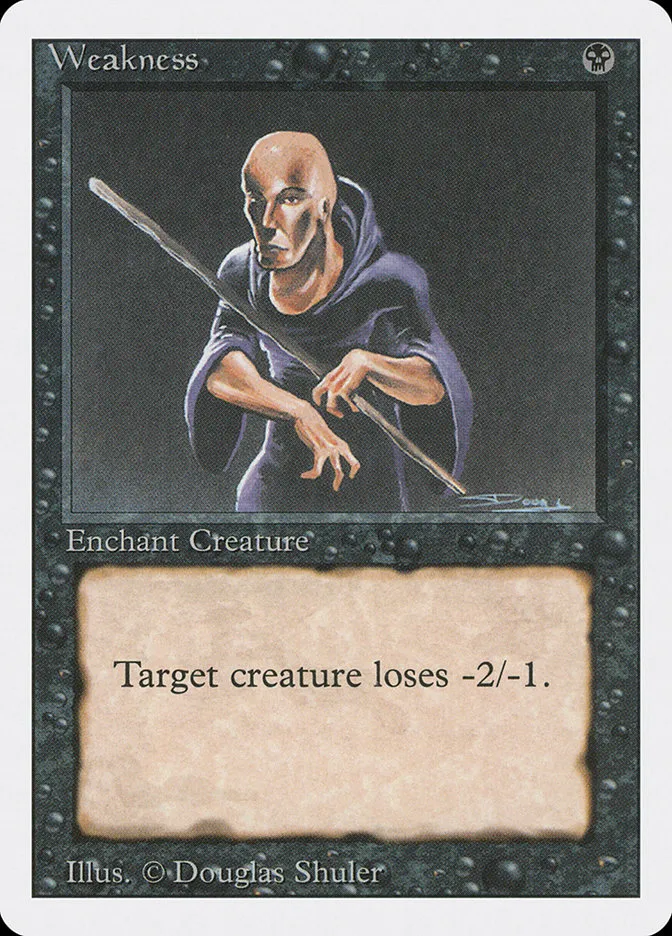 1994 Revised Edition Weakness common #136 common card image