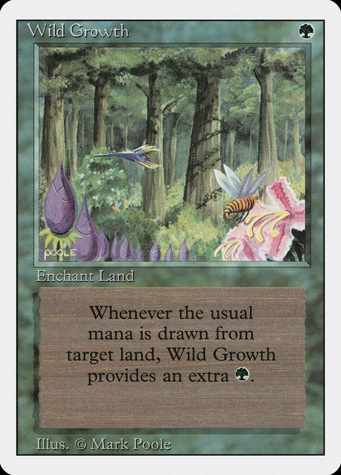 1994 Revised Edition Wild Growth common #230 common card image