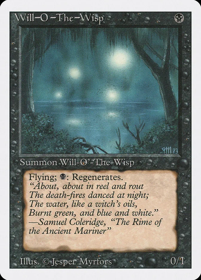 1994 Revised Edition Will-o'-the-Wisp rare #137 rare card image