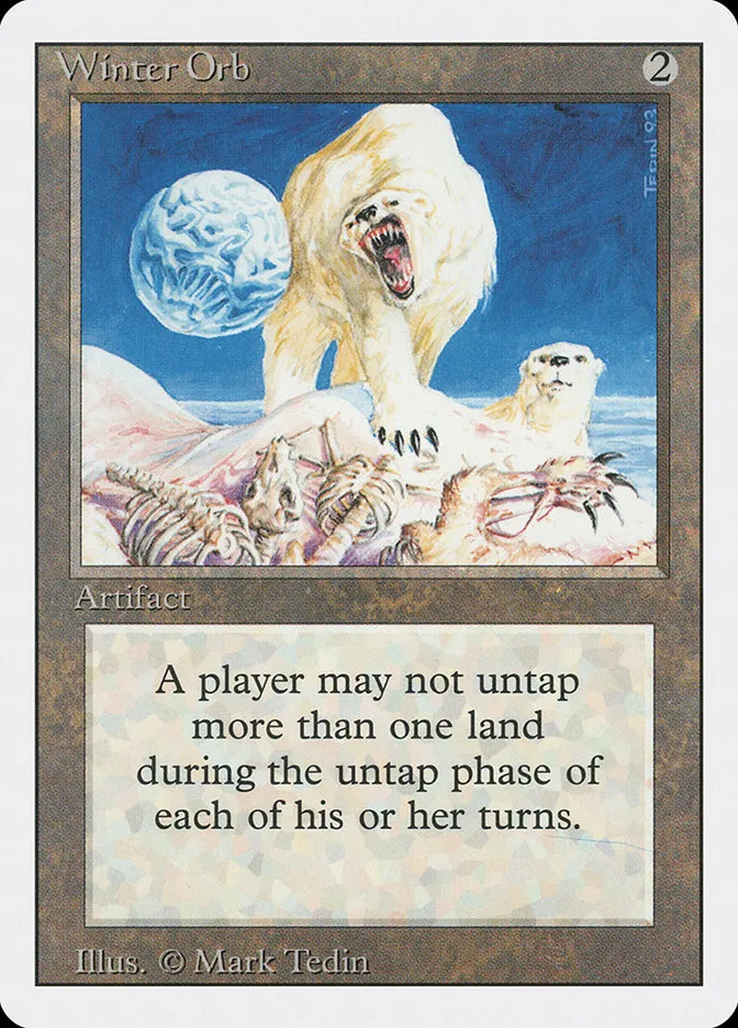 1994 Revised Edition Winter Orb #280 rare card image
