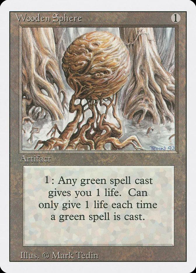 1994 Revised Edition Wooden Sphere uncommon #281 uncommon card image