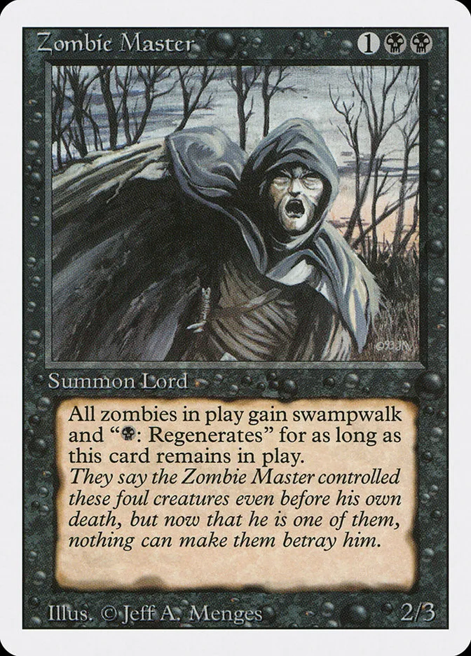 1994 Revised Edition Zombie Master rare #138 rare card image