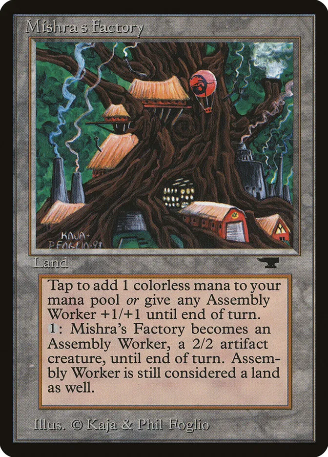 1994 Antiquities Mishra's Factory #80b rare card image