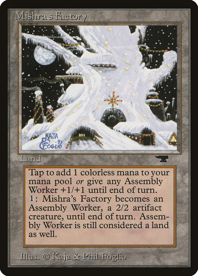 1994 Antiquities Mishra's Factory #80d rare card image