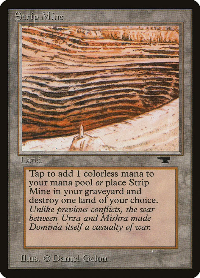 1994 Antiquities Strip Mine #82c rare card image