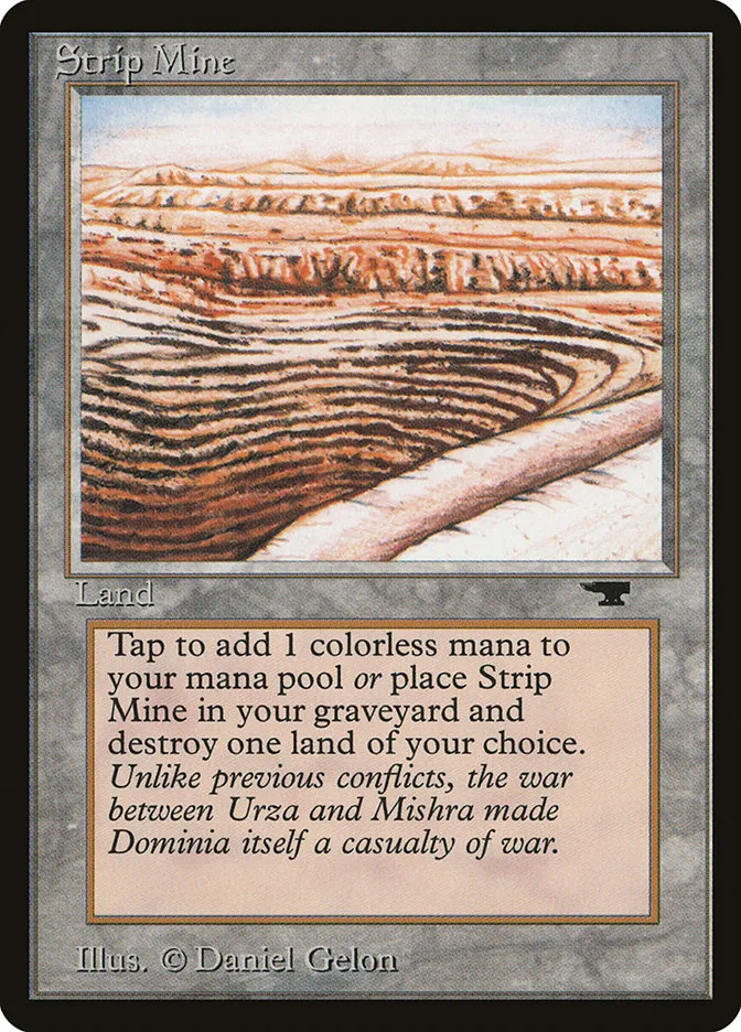 1994 Antiquities Strip Mine #82d rare card image