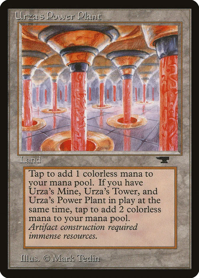 1994 Antiquities Urza's Power Plant #84b uncommon card image