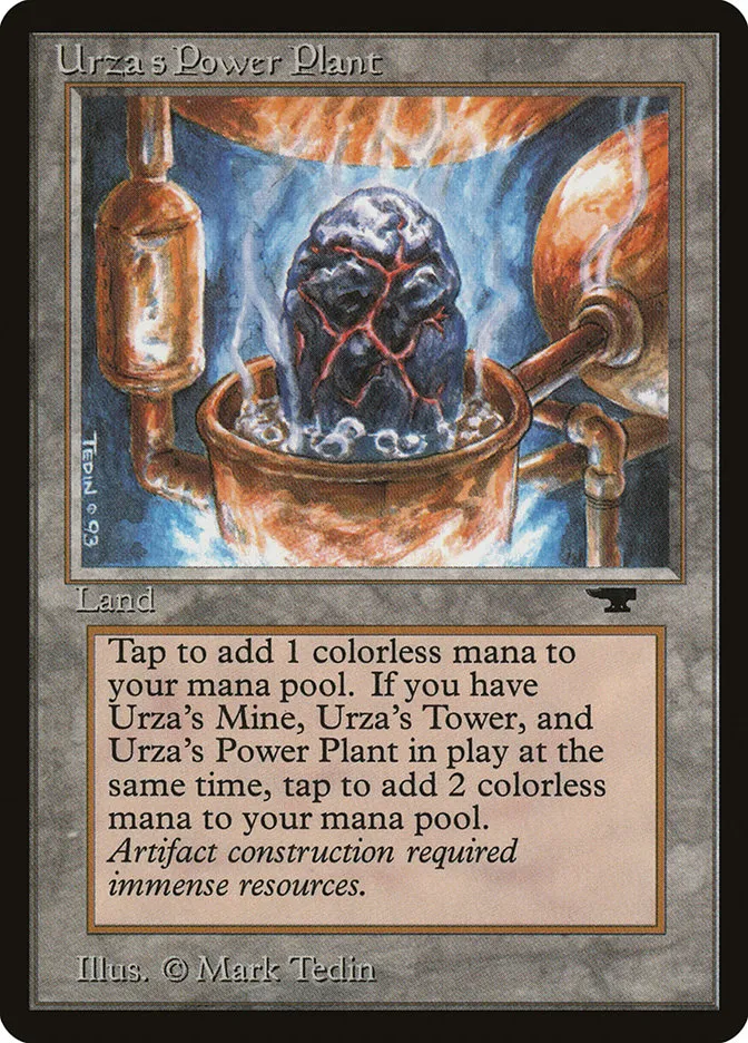 1994 Antiquities Urza's Power Plant #84d uncommon card image