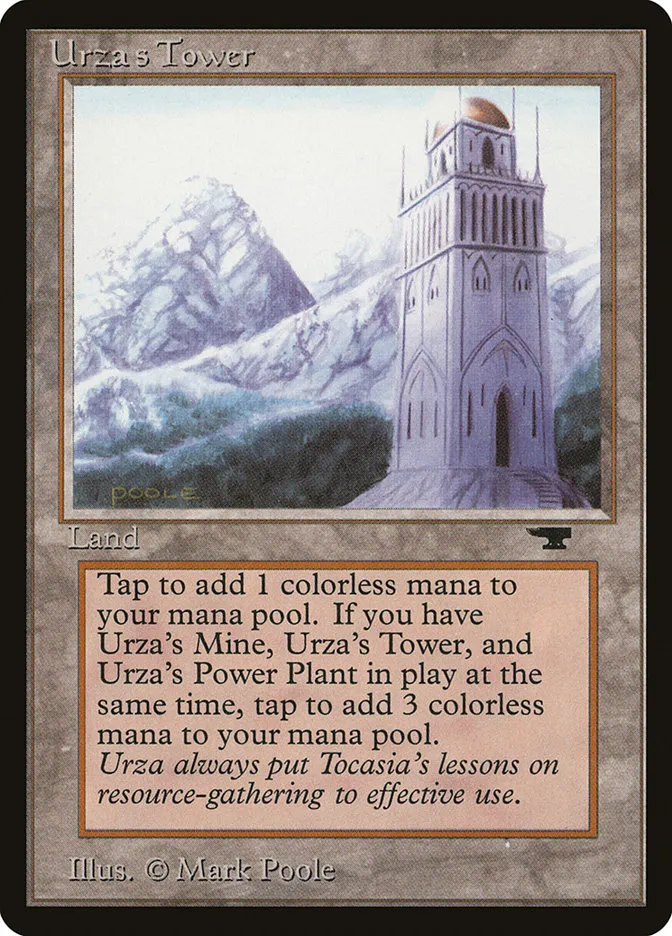 1994 Antiquities Urza's Tower uncommon #85d uncommon card image