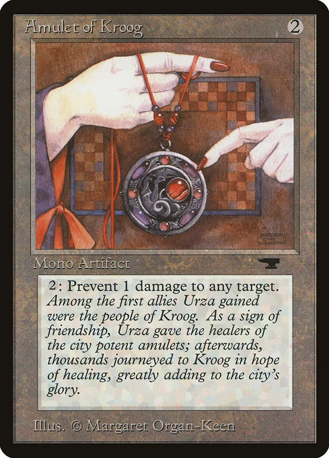 1994 Antiquities Amulet of Kroog common #36 common card image