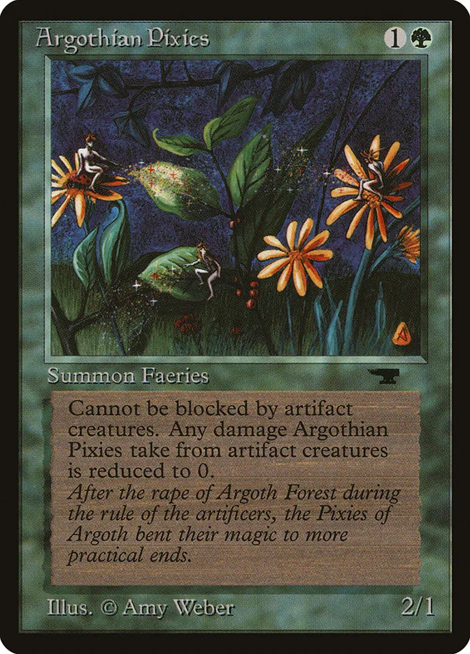 1994 Antiquities Argothian Pixies common #29 common card image