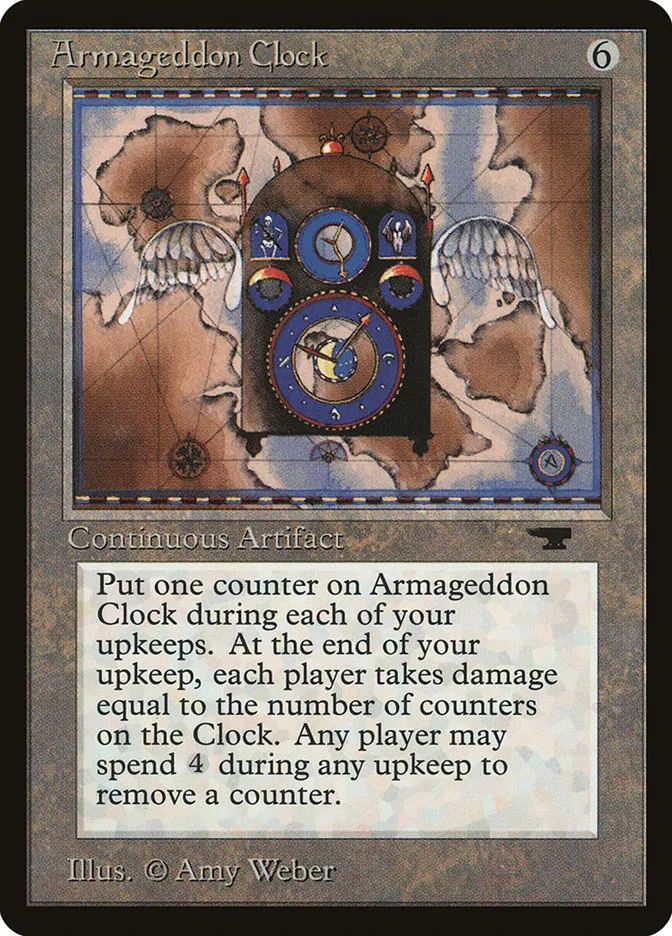1994 Antiquities Armageddon Clock uncommon #37 uncommon card image