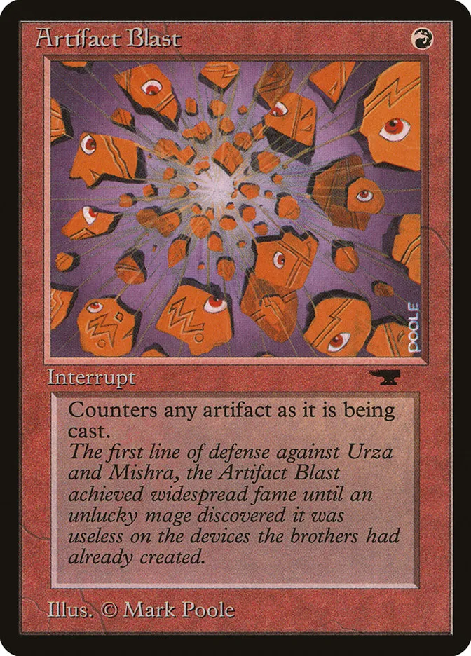 1994 Antiquities Artifact Blast common #22 common card image