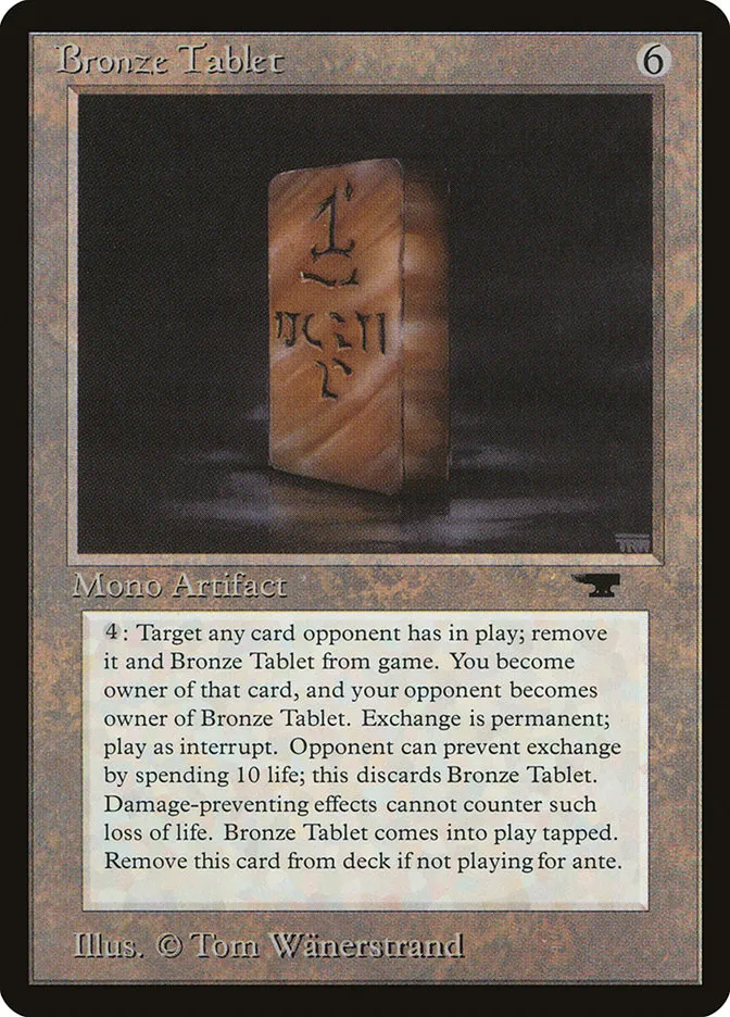 1994 Antiquities Bronze Tablet rare #42 rare card image