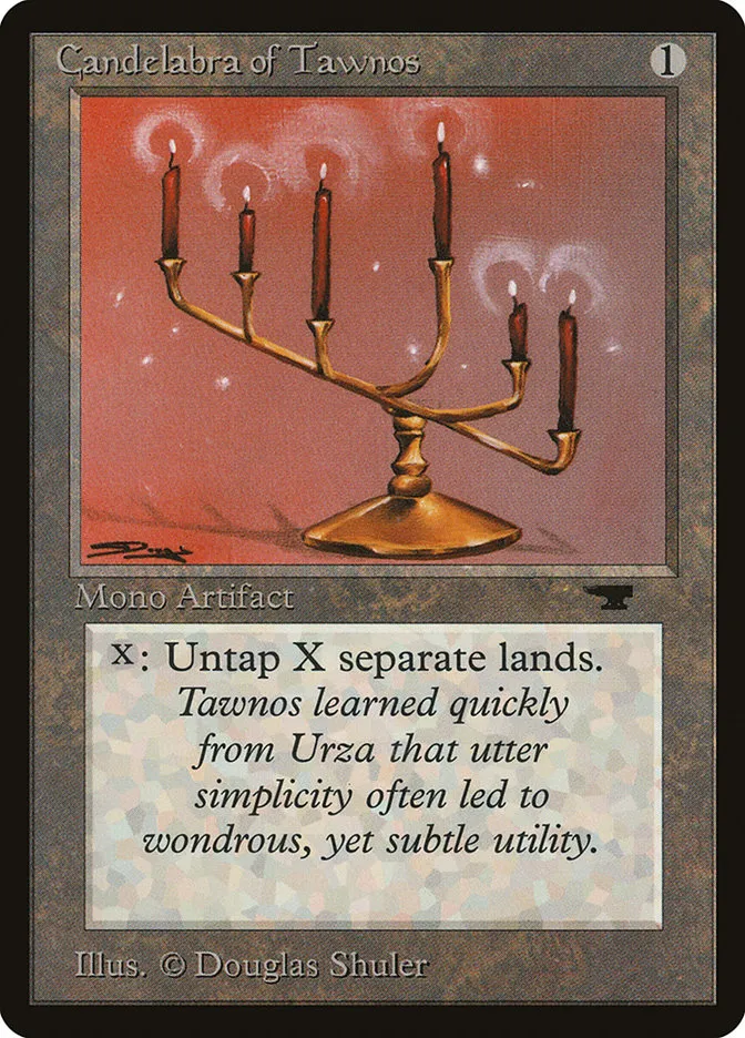 1994 Antiquities Candelabra of Tawnos #43 rare card image