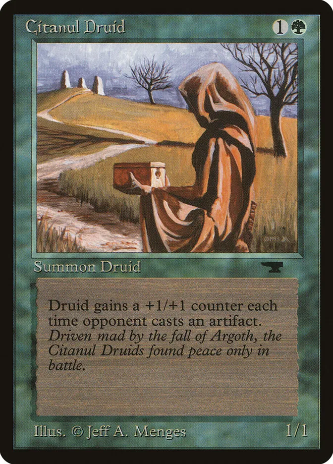 1994 Antiquities Citanul Druid #31 uncommon card image