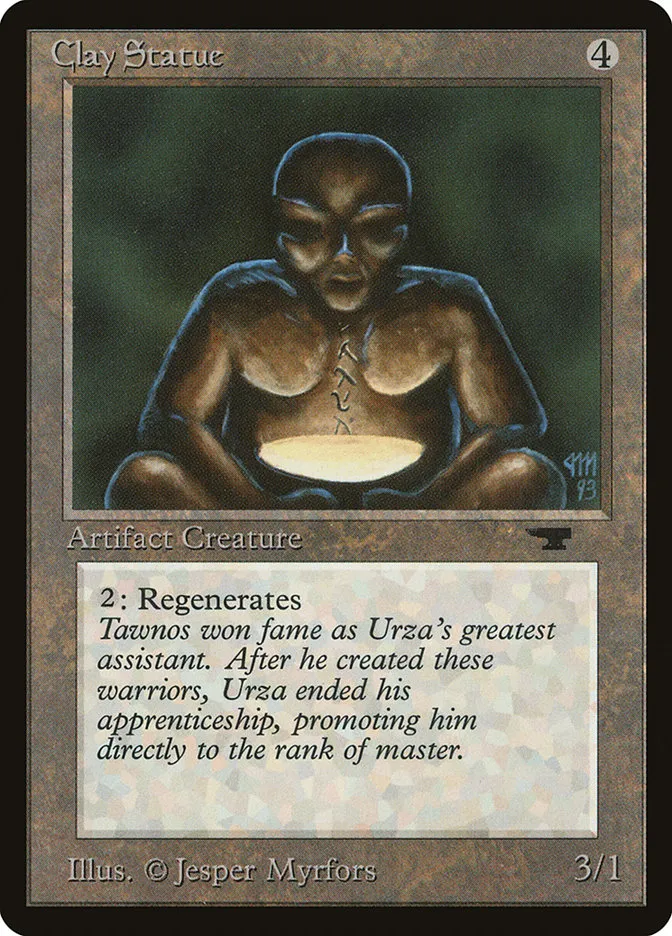 1994 Antiquities Clay Statue common #44 common card image