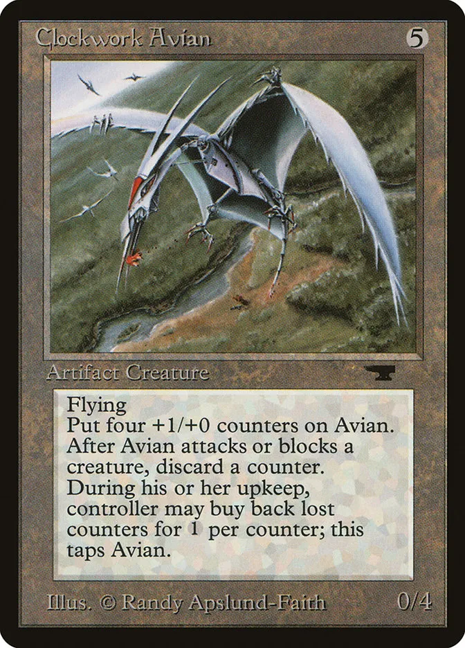 1994 Antiquities Clockwork Avian rare #45 rare card image