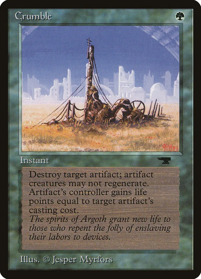 1994 Antiquities Crumble common #32 common card image