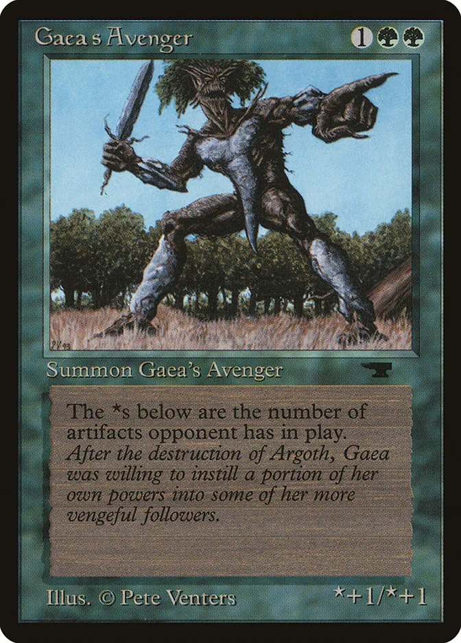 1994 Antiquities Gaea's Avenger rare #33 rare card image