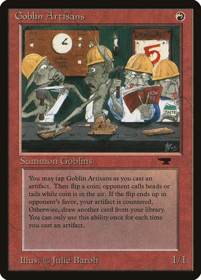 1994 Antiquities Goblin Artisans uncommon #26 uncommon card image