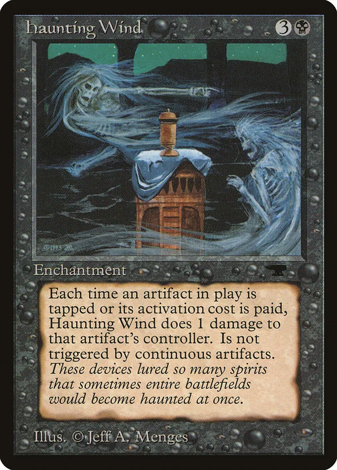 1994 Antiquities Haunting Wind uncommon #17 uncommon card image