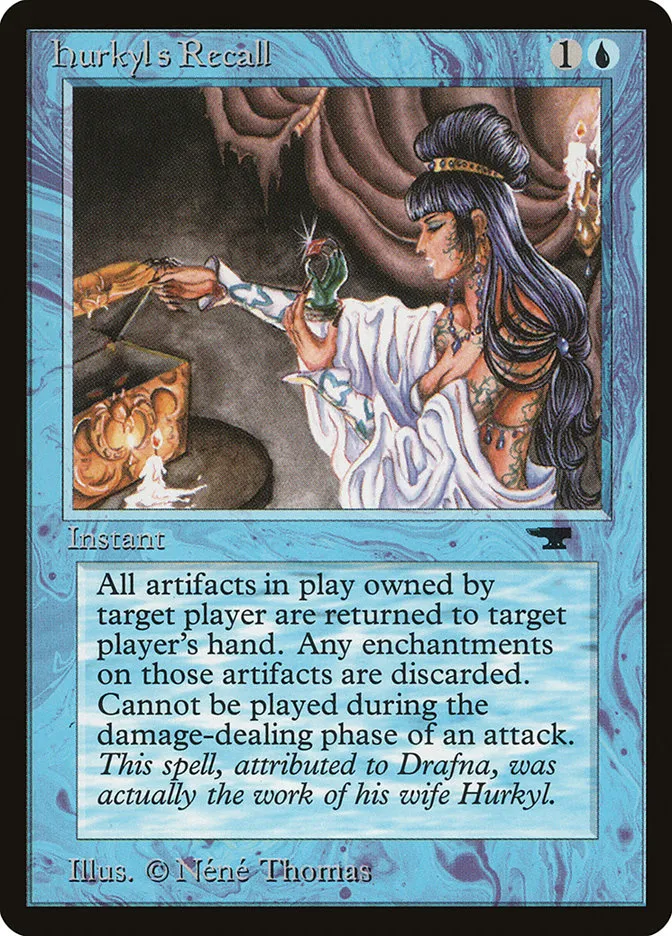 1994 Antiquities Hurkyl's Recall rare #10 rare card image