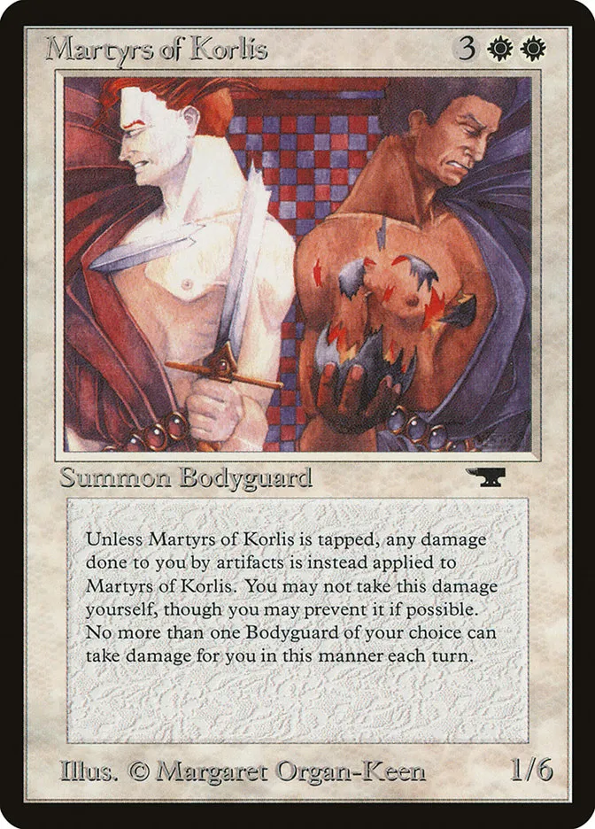 1994 Antiquities Martyrs of Korlis uncommon #6 uncommon card image