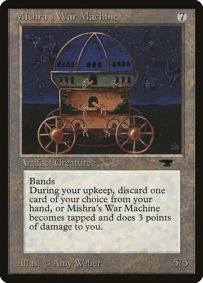 1994 Antiquities Mishra's War Machine #57 rare card image