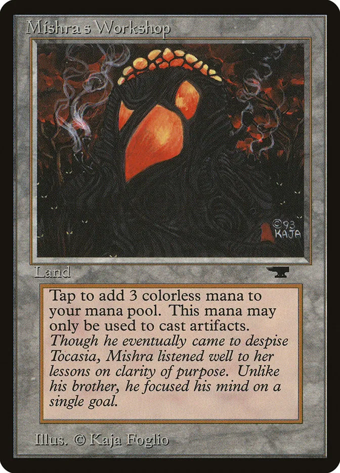 1994 Antiquities Mishra's Workshop rare #81 rare card image