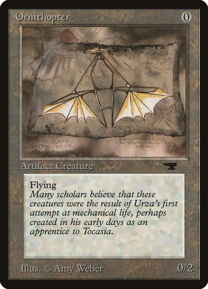1994 Antiquities Ornithopter common #60 common card image