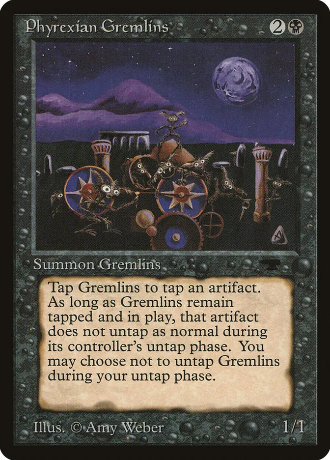 1994 Antiquities Phyrexian Gremlins common #18 common card image