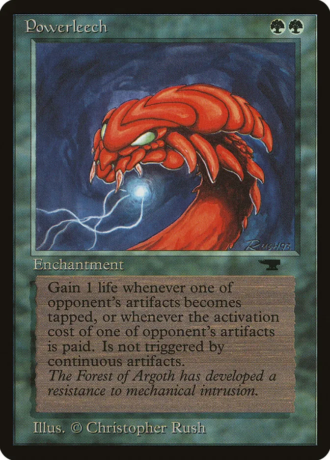 1994 Antiquities Powerleech uncommon #34 uncommon card image