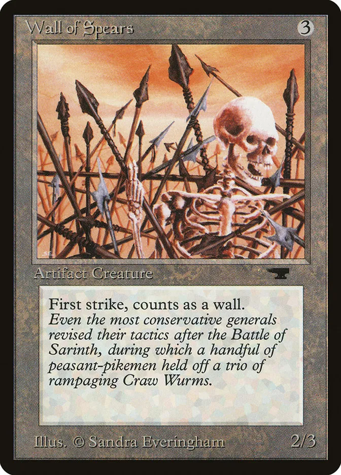 1994 Antiquities Wall of Spears uncommon #77 uncommon card image