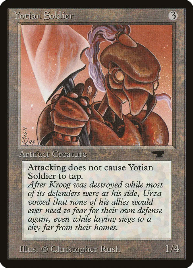 1994 Antiquities Yotian Soldier common #79 common card image