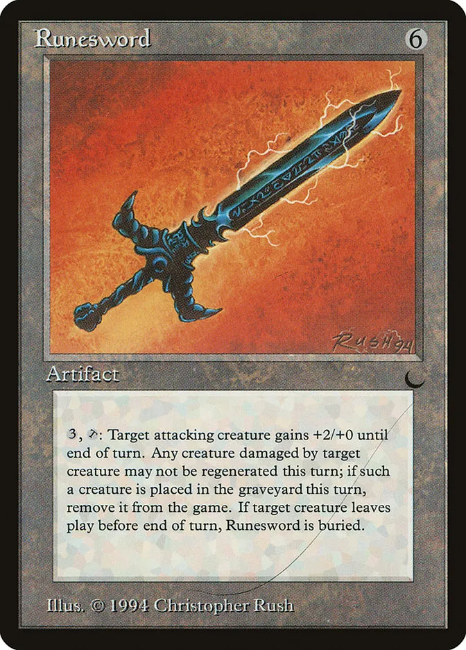 1994 The Dark Runesword #107† uncommon card image