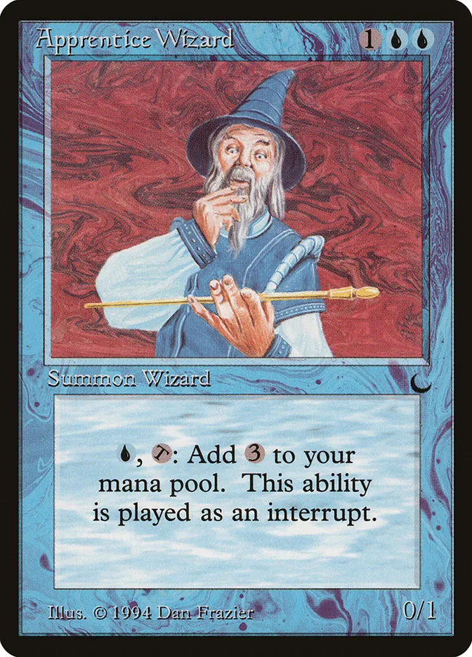 1994 The Dark Apprentice Wizard rare #21 rare card image