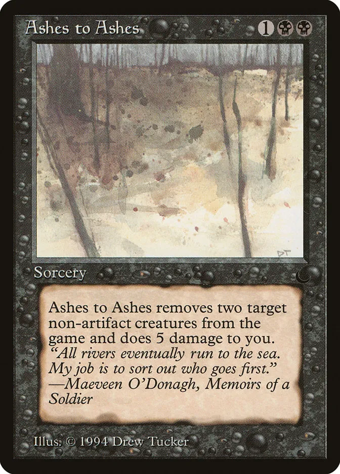 1994 The Dark Ashes to Ashes common #39 common card image