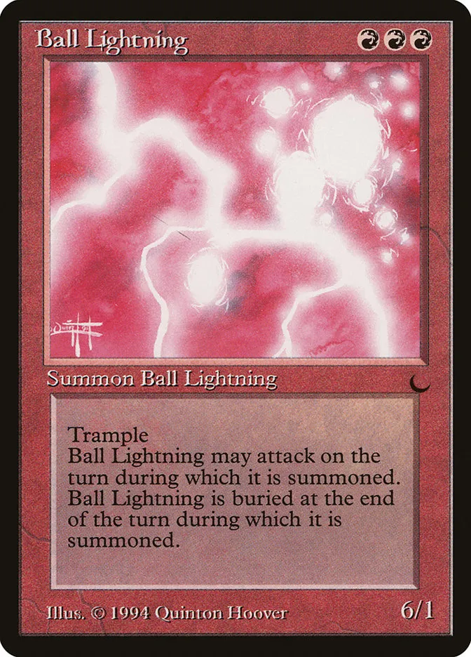 1994 The Dark Ball Lightning rare #57 rare card image