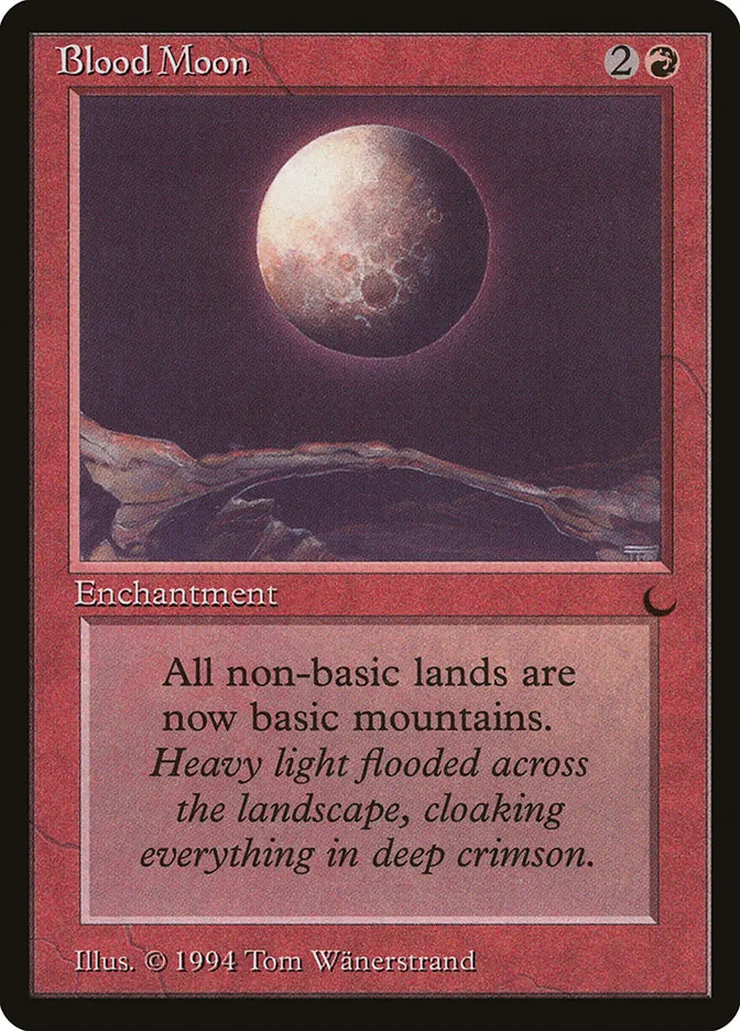 1994 The Dark Blood Moon #58 rare card image