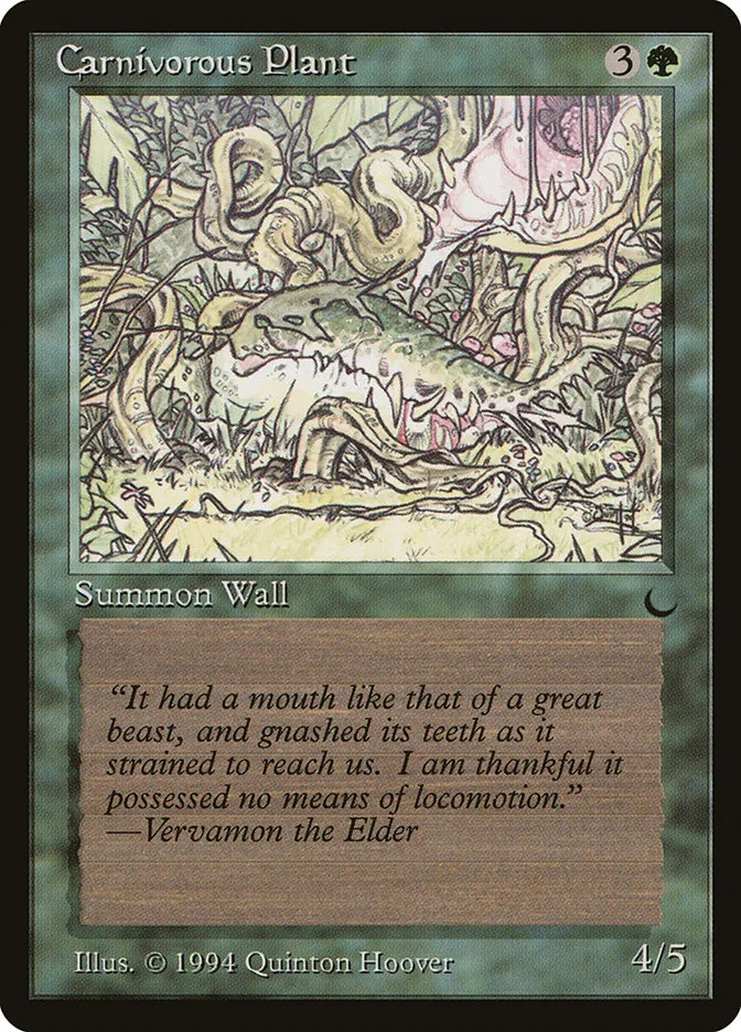 1994 The Dark Carnivorous Plant [Artist Proof] common #75 common card image