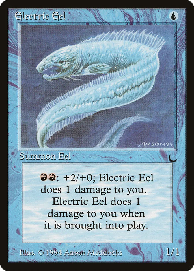 1994 The Dark Electric Eel #25 uncommon card image