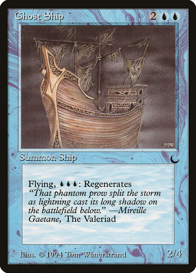 1994 The Dark Ghost Ship common #28 common card image
